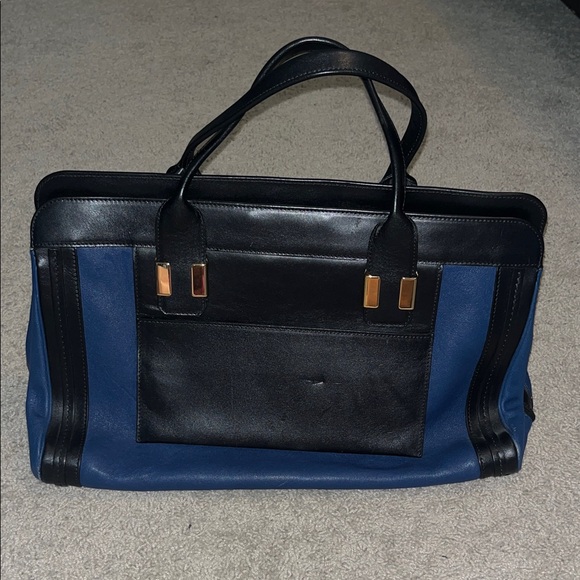 Chloe blue and black tote - Picture 2 of 6